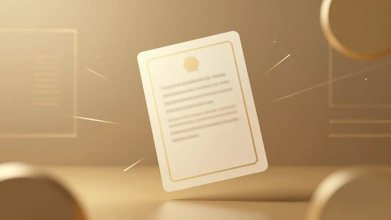 Abstract representation of certification and professional standards